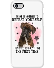 Repeat - BRINDLE Boxer Phone Case tile