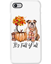 It is Fall - English Bulldog 1 Phone Case tile