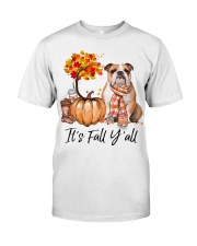 It is Fall - English Bulldog 1 Premium Fit Mens Tee tile