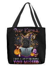 Karma - BLACK Labradoodle All-Over Tote tile
