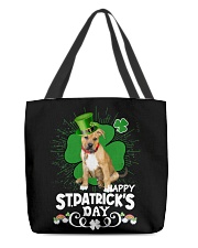 Happy Clover - Pitbull Boxer Mix All-Over Tote tile