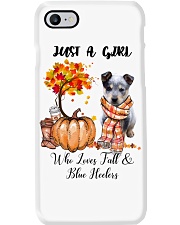 Girl Love Fall And - Blue Heeler Phone Case tile