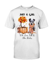 Girl Love Fall And - Blue Heeler Classic T-Shirt tile