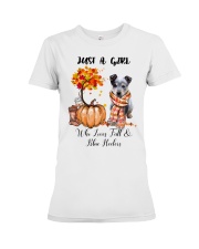 Girl Love Fall And - Blue Heeler Premium Fit Ladies Tee tile