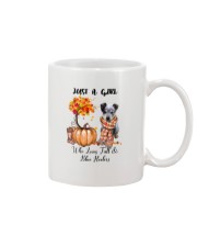 Girl Love Fall And - Blue Heeler Mug tile