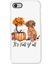 It is Fall - Dachshund 3 Phone Case tile