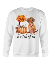 It is Fall - Dachshund 3 Crewneck Sweatshirt tile