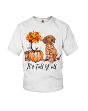 It is Fall - Dachshund 3 Youth T-Shirt tile