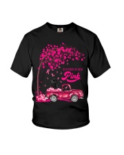 LBN October Pink Truck Pug 2 Youth T-Shirt tile