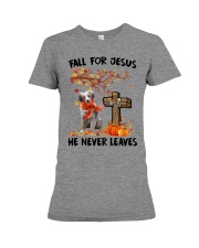 Autumn Cross - RED MERLE Australian Shepherd Premium Fit Ladies Tee tile