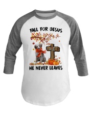 Autumn Cross - RED MERLE Australian Shepherd Baseball Tee tile