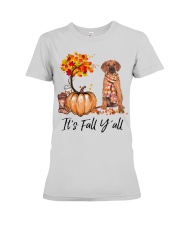 It is Fall - Rhodesian Ridgeback Premium Fit Ladies Tee tile