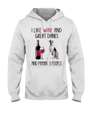 Three People - Great Dane 2 Hooded Sweatshirt tile