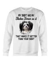 Better Shirt - Tibetan Terrier 1 Crewneck Sweatshirt tile