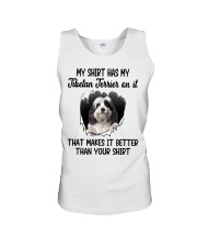 Better Shirt - Tibetan Terrier 1 Unisex Tank tile