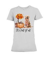 It is Fall - golden Retriever 1 Premium Fit Ladies Tee tile