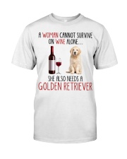 She Also Needs - Golden Retriever Classic T-Shirt tile