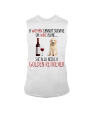 She Also Needs - Golden Retriever Sleeveless Tee tile