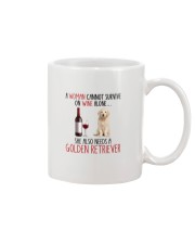 She Also Needs - Golden Retriever Mug tile