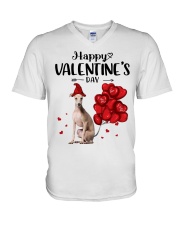 Gnome Hat - Italian Greyhound 2 V-Neck T-Shirt tile