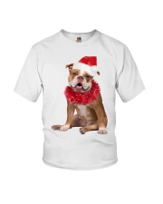 Christmas Cheer - Old English Bulldog Youth T-Shirt tile