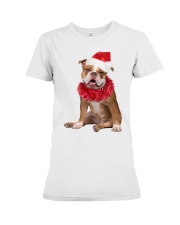 Christmas Cheer - Old English Bulldog Premium Fit Ladies Tee tile