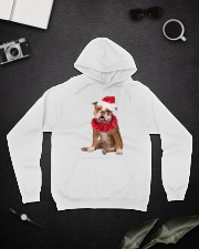 Christmas Cheer - Old English Bulldog Hooded Sweatshirt lifestyle-unisex-hoodie-front-9