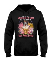 The Little - Blue Merle Collie Hooded Sweatshirt tile