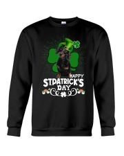 Happy Clover - BLACK Dachshund Crewneck Sweatshirt tile