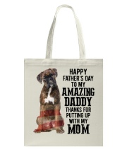 Happy Father Day - Boxer Tote Bag tile