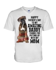 Happy Father Day - Boxer V-Neck T-Shirt tile