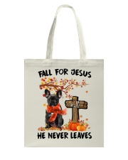 Autumn Cross - BLACK French Bulldog Tote Bag tile