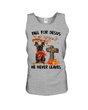 Autumn Cross - BLACK French Bulldog Unisex Tank tile