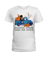 156 Country Roads Labradoodle 3 Ladies T-Shirt tile