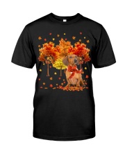 Fall Forest - Red Dachshund Classic T-Shirt front