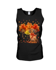 Fall Forest - Red Dachshund Unisex Tank tile