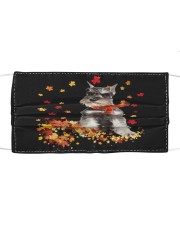 Autumn Leaves Scraf - Miniature Schnauzer 3 Mask tile