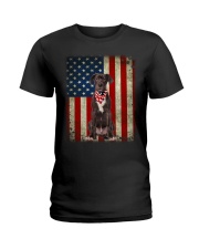 Great Dane - American Flag Ladies T-Shirt tile