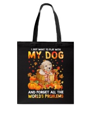 Forget Problems - CREAM Toy Poodle Tote Bag tile