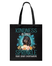 Sprinkle - Black Long-haired Dachshund Tote Bag tile