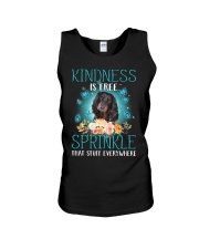 Sprinkle - Black Long-haired Dachshund Unisex Tank tile