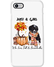 Fall And - Bernedoodle Phone Case tile