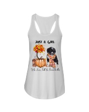 Fall And - Bernedoodle Ladies Flowy Tank tile
