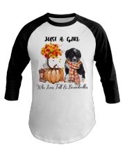Fall And - Bernedoodle Baseball Tee tile