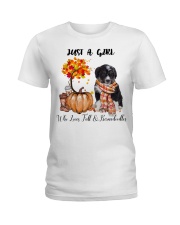 Fall And - Bernedoodle Ladies T-Shirt tile