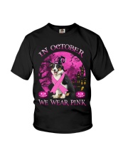 Pink Moon - Australian Shepherd 2 Youth T-Shirt tile