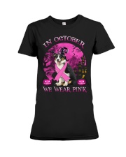 Pink Moon - Australian Shepherd 2 Premium Fit Ladies Tee tile