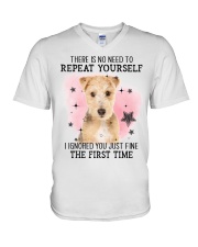 Repeat - Lakeland Terrier V-Neck T-Shirt tile