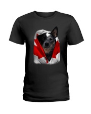 Canada Flag - Blue Heeler Ladies T-Shirt tile