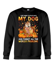 Forget Problems - Shiba Inu 1 Crewneck Sweatshirt tile